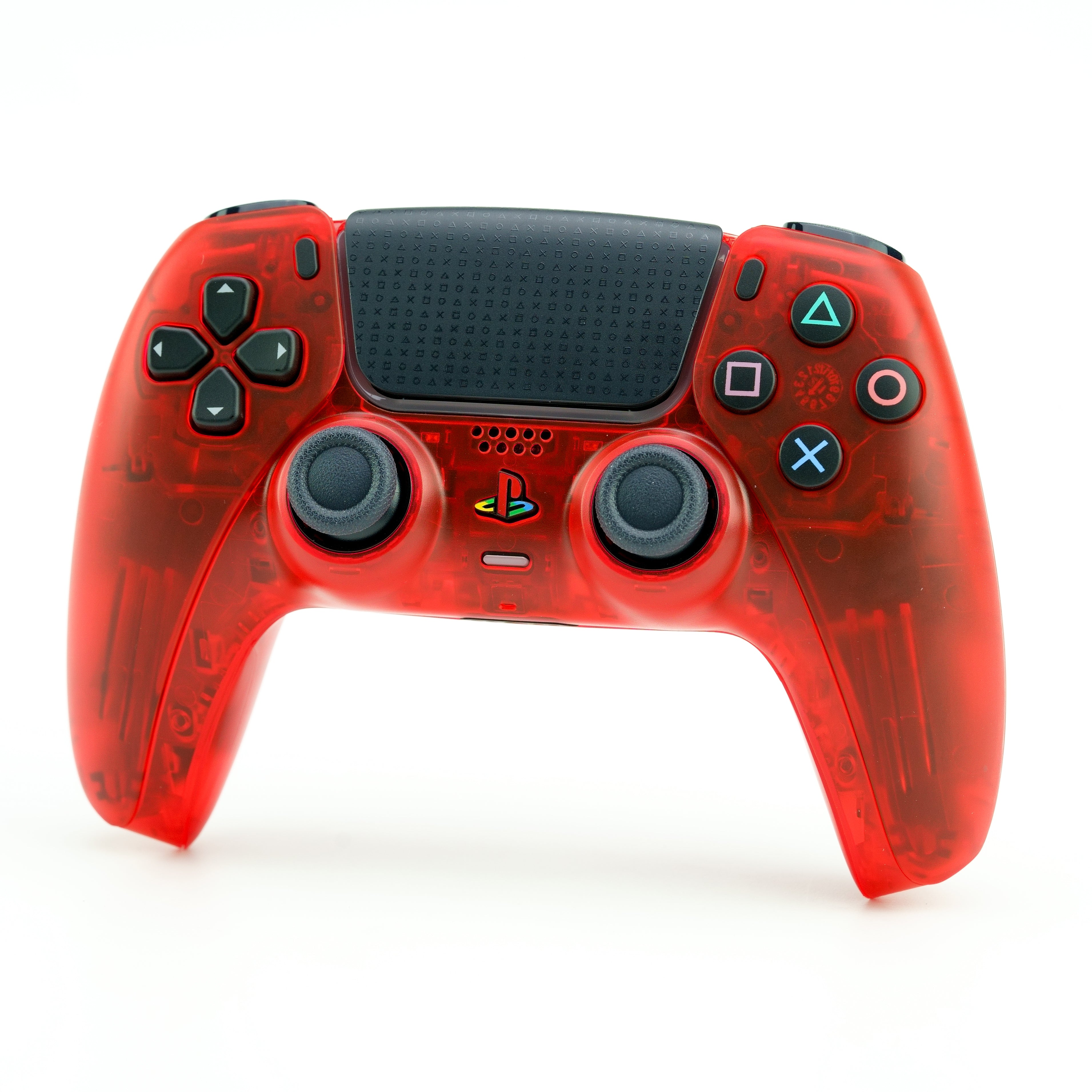 PS5 Translucent Red Custom Controller – LaZa Modz LLC