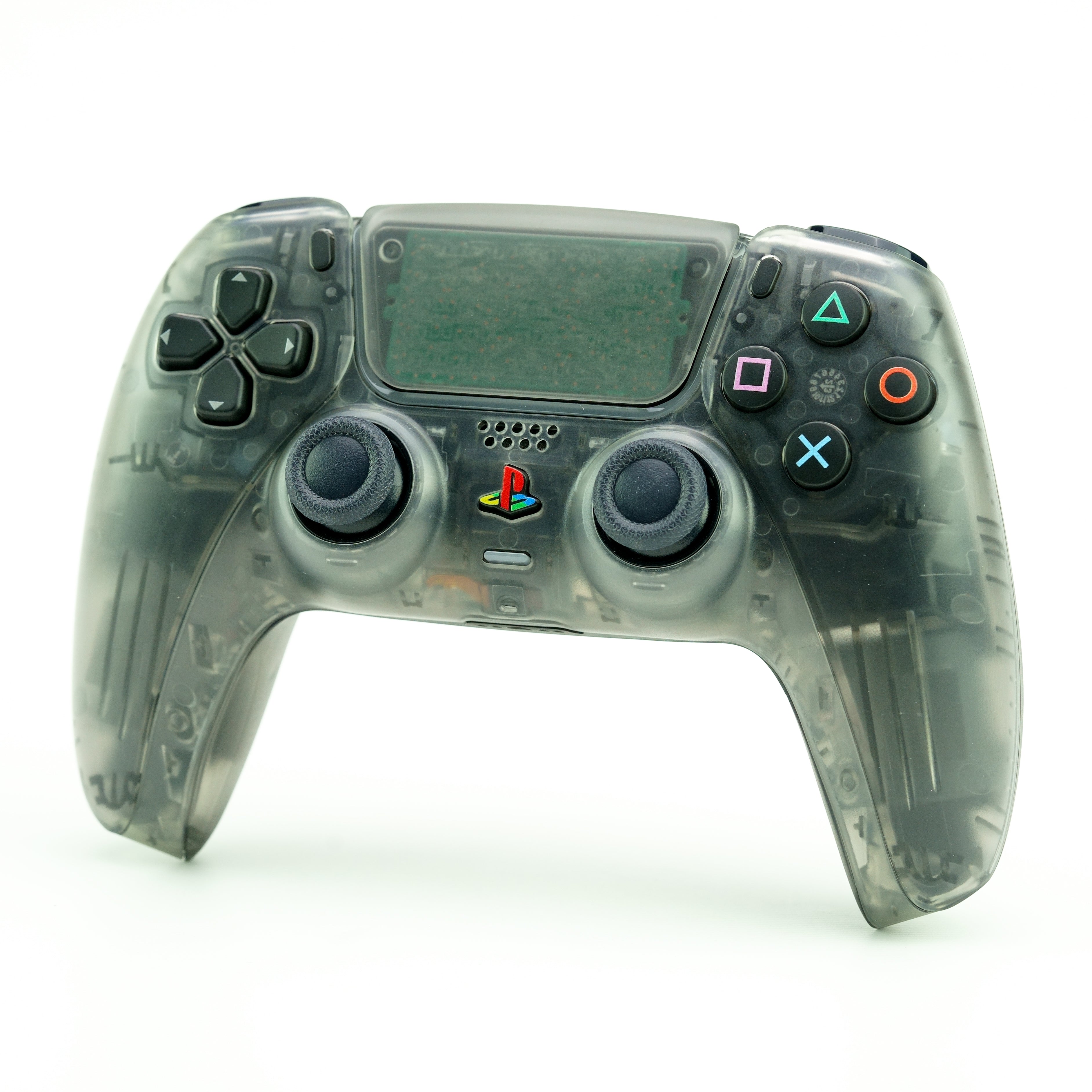 PS5 Translucent-Full Smoke Custom Controller – LaZa Modz LLC