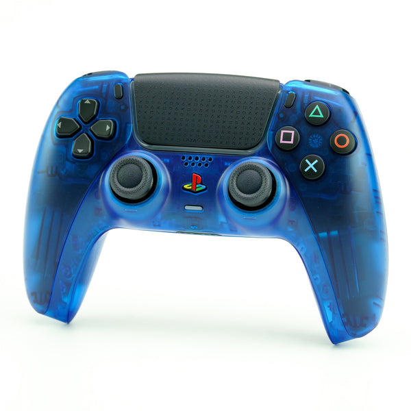 PS5 Translucent Blue Custom Controller