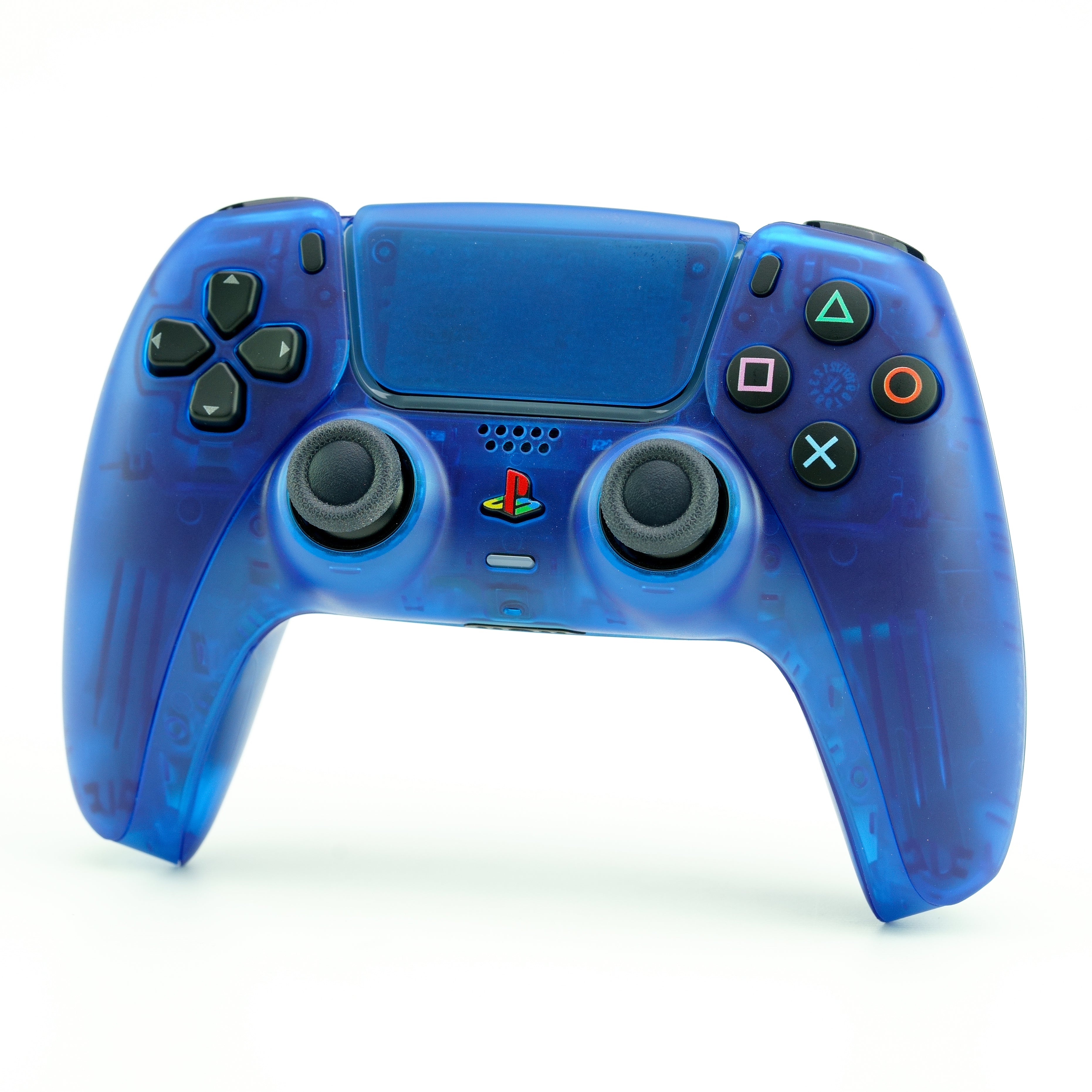 PS5 Translucent-Full Blue Custom Controller – LaZa Modz LLC
