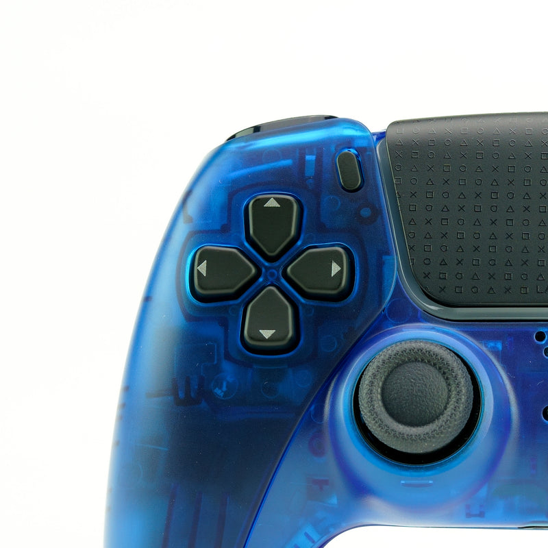 PS5 Translucent Blue Custom Controller