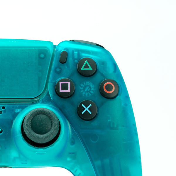 PS5 Translucent-Full Ice Blue Custom Controller (Limited Edition)