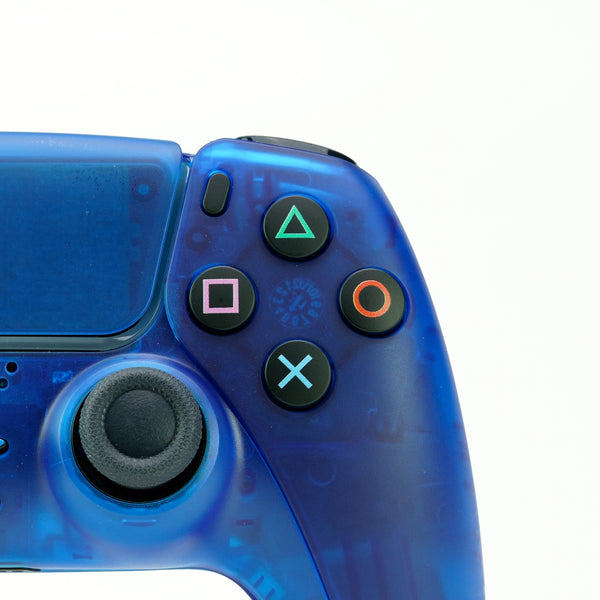 PS5 Translucent-Full Blue Custom Controller