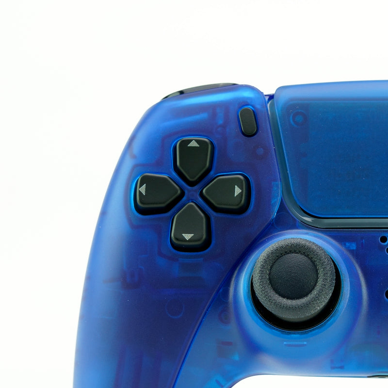 PS5 Translucent-Full Blue Custom Controller