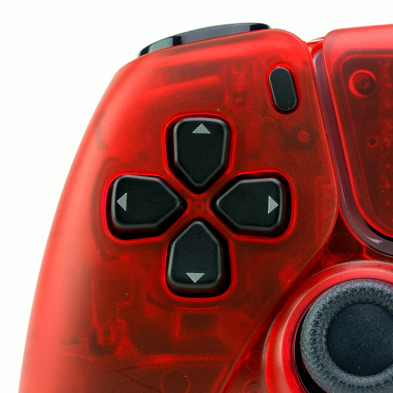 PS5 EDGE Translucent FULL Red Custom Controller