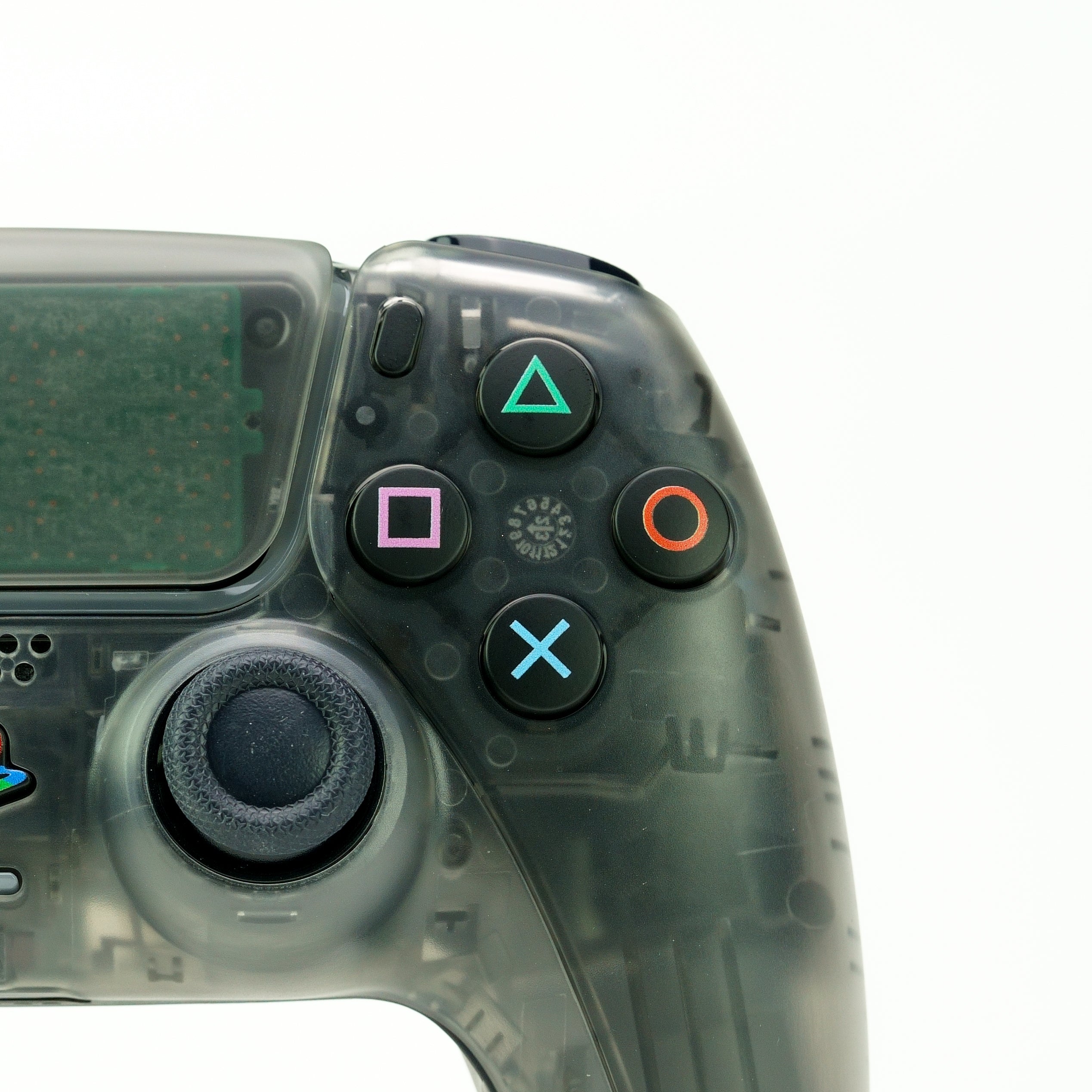 PS5 Translucent-Full Smoke Custom Controller – LaZa Modz LLC