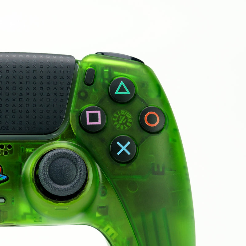 PS5 Translucent Green Custom Controller