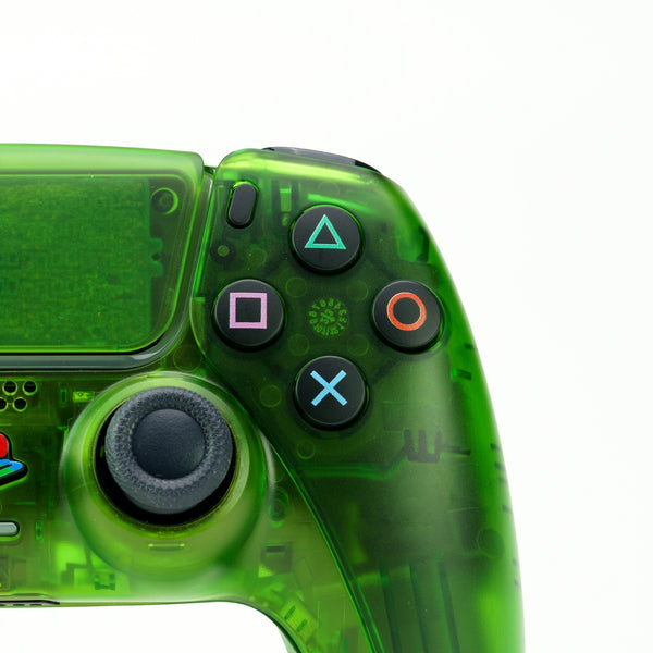 PS5 Translucent-Full Green Custom Controller