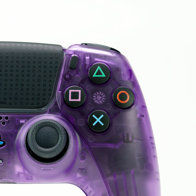 PS5 Translucent Purple Custom Controller