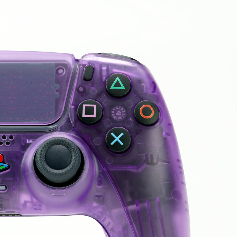 PS5 Translucent-Full Purple Custom Controller