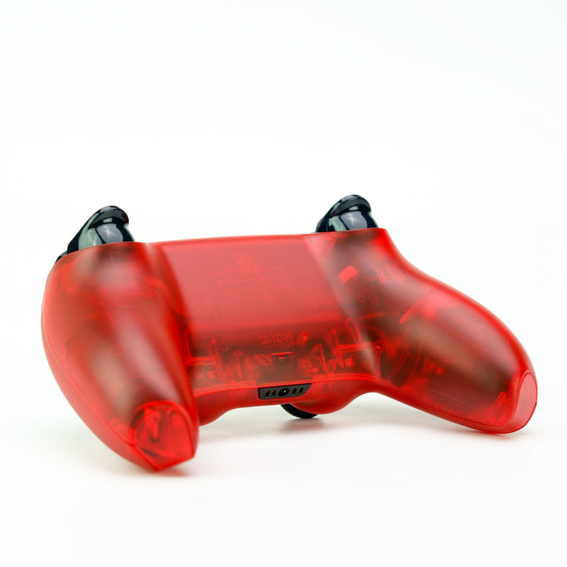 PS5 Translucent Red Custom Controller