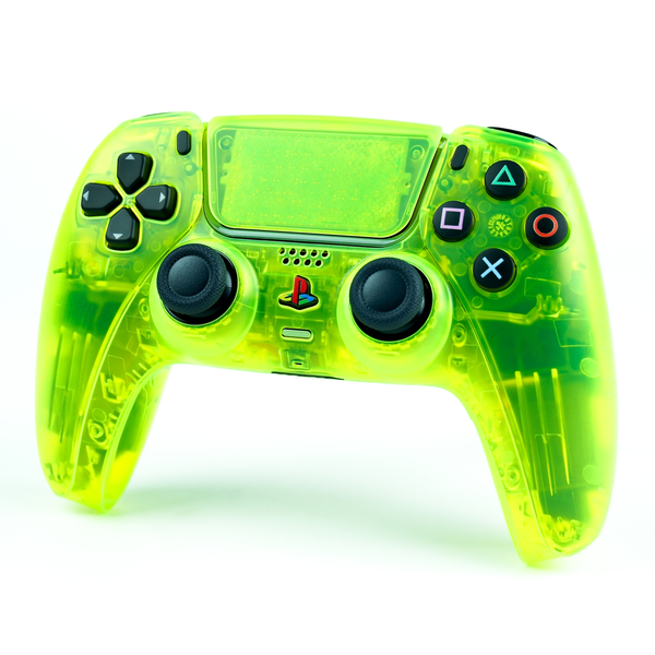 PS5 Translucent-Full Lime Green Custom Controller (Limited Edition)