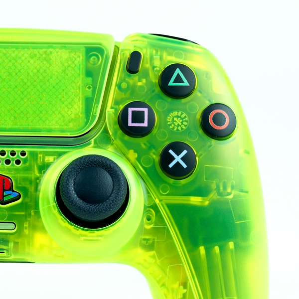 PS5 Translucent-Full Lime Green Custom Controller (Limited Edition)