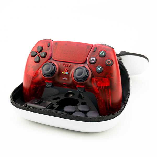 PS5 EDGE Translucent FULL Red Custom Controller