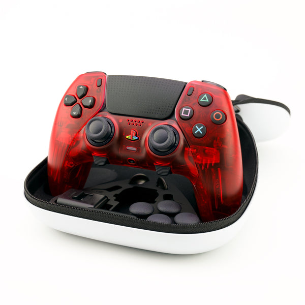 PS5 EDGE Translucent Red Custom Controller