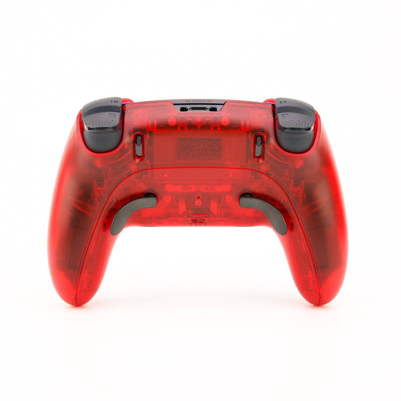 PS5 EDGE Translucent Red Custom Controller